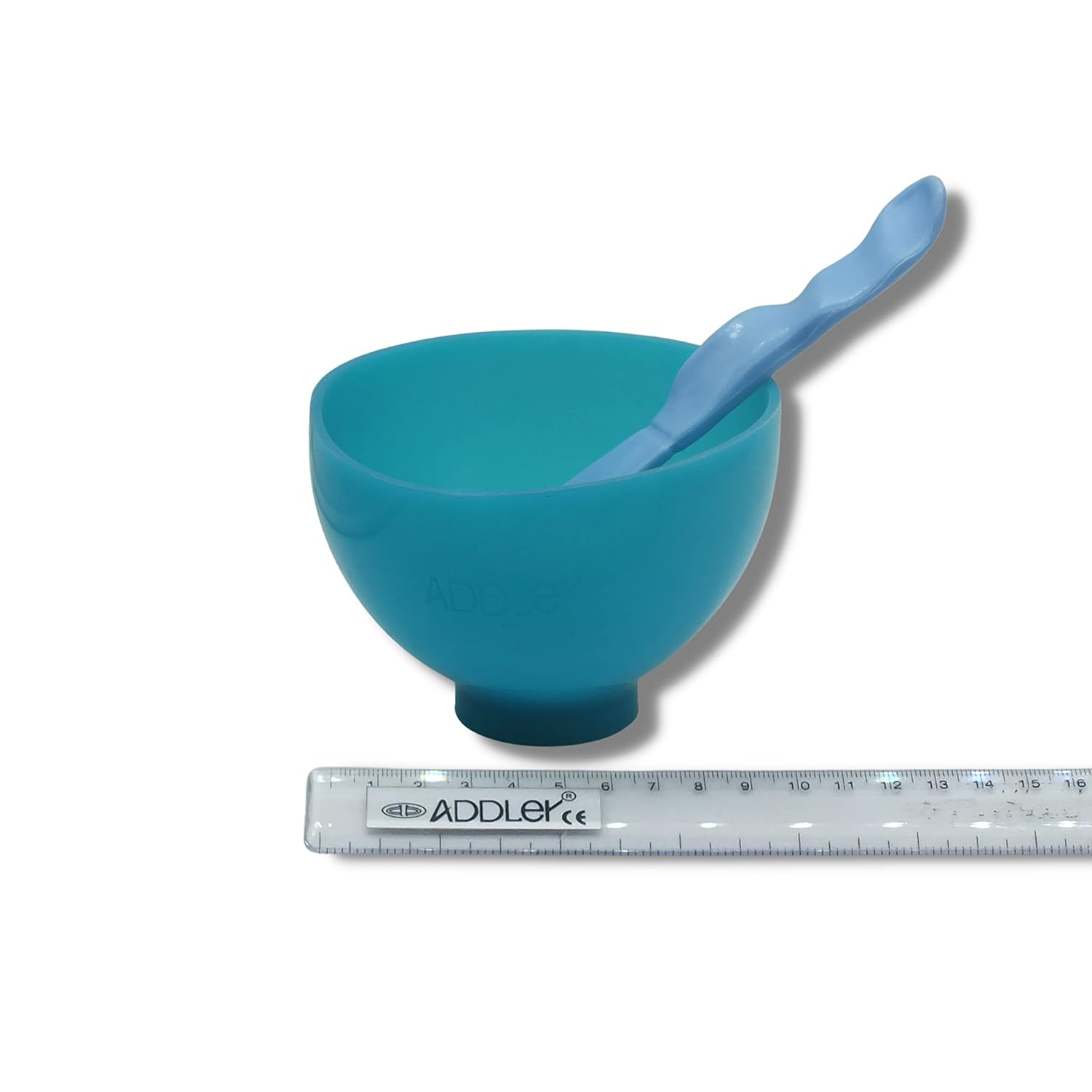 ADDLER DENTAL PURE SILICON ALGINATE BOWL WITH PLASTIC SPATULA. ASSORTED