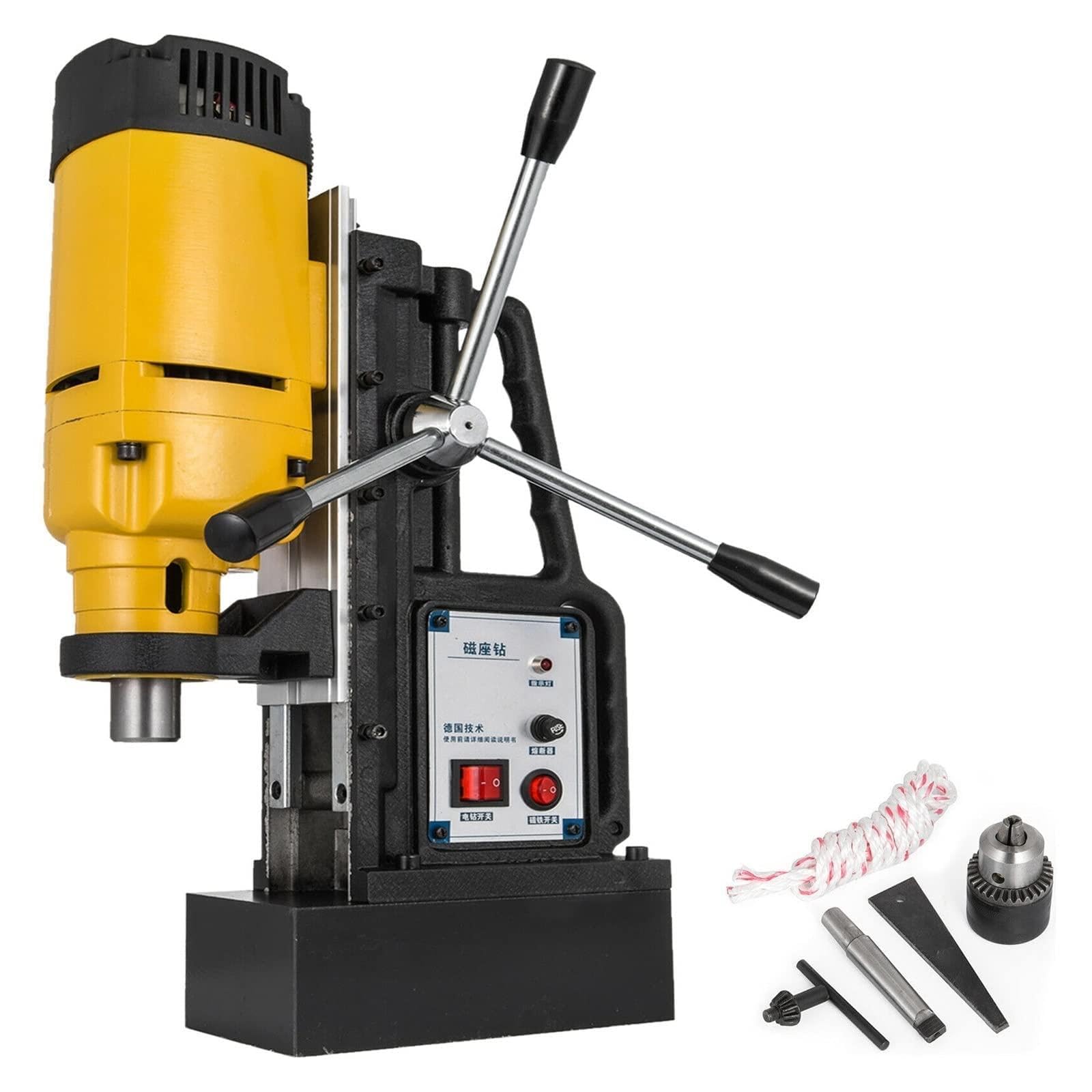 Rsgxlfqzvak Mb23 1100W Magnetic Column Drill Rig 40Mm Bore Diameter Steel Structure Engineering Drilling Rig(Mb23)
