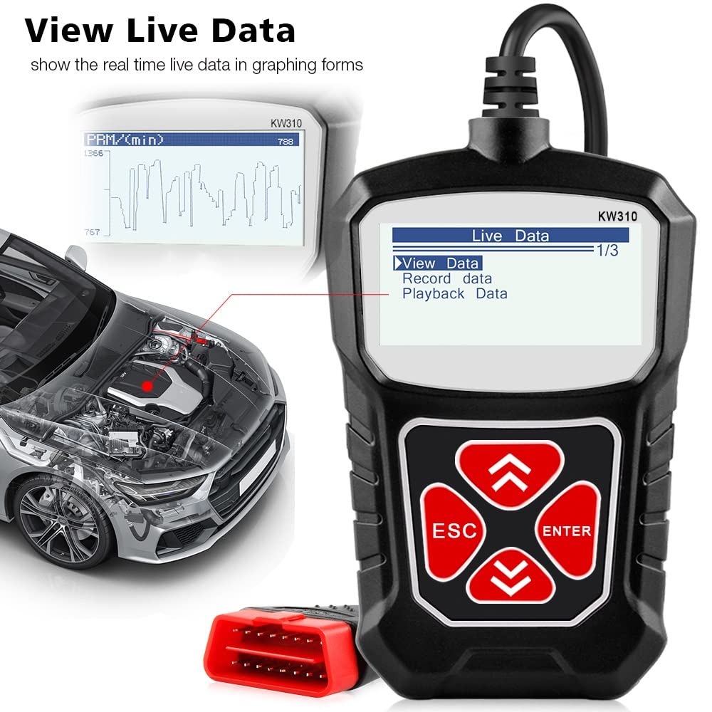 Skaner OBD2 Do Skanera Samochodowego OBD 2 Narzędzie Diagnostyczne Skaner Samochodowy Narzędzia Samochodowe KW310