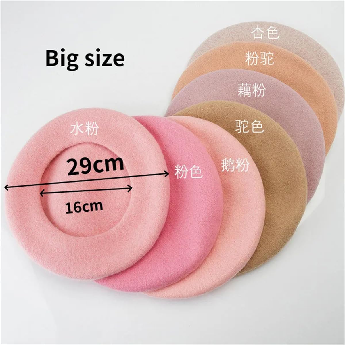 Dcvmvmn Women Wool Beret Large Berets Warm Unisex Winter Hat Painter Cap