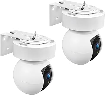 2 Pack Adhesive Metal Wall Mount Bracket Fits for Kasa Indoor Pan/Tilt Smart Security CameraEC70, Kasa Camera Mount Effortless Installation with Adhesive Tape or Secure Screws to Suit your Needs