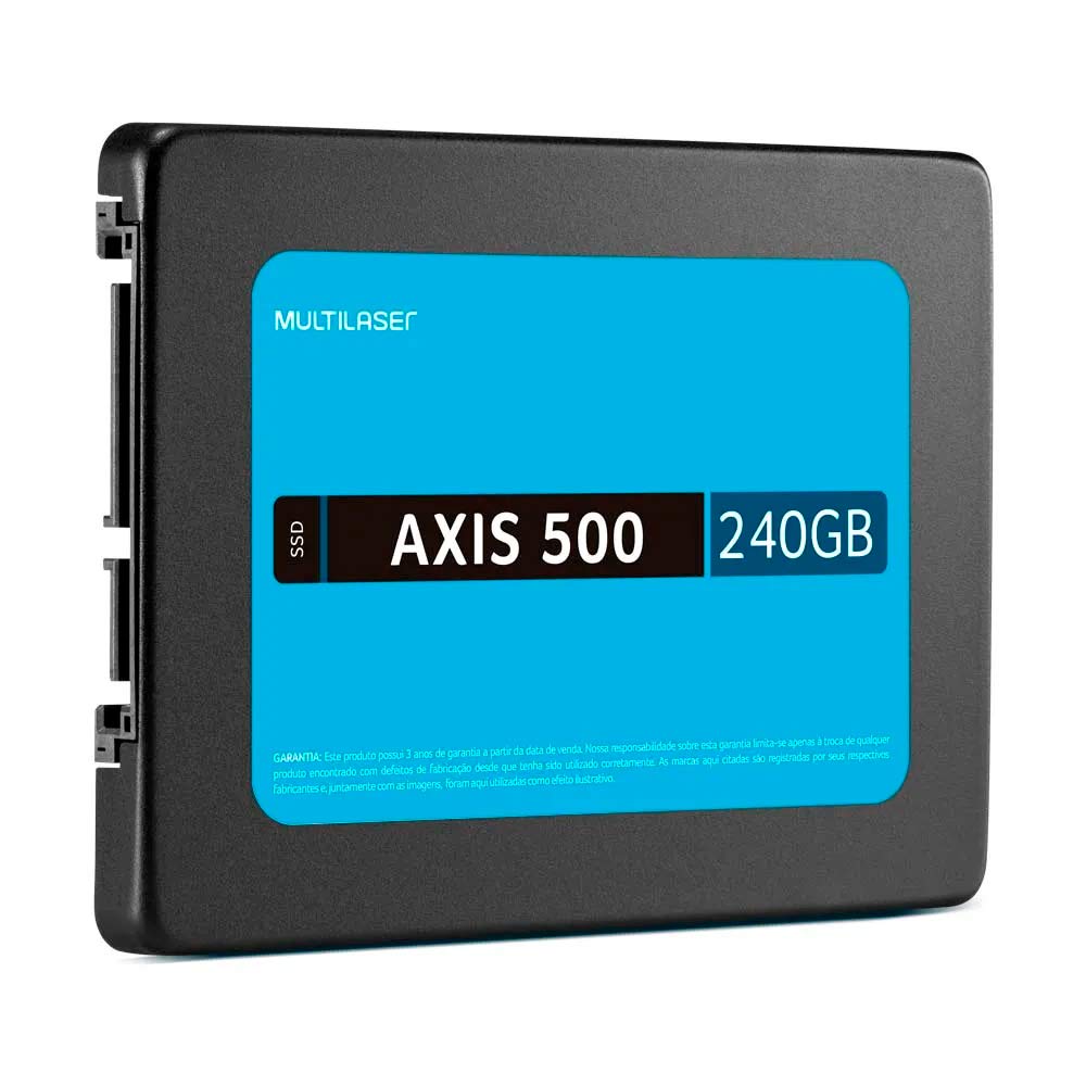 Ssd Multilaser 2 5 Pol 240Gb Axis 500 - Gravação 500 MbS - SS200
