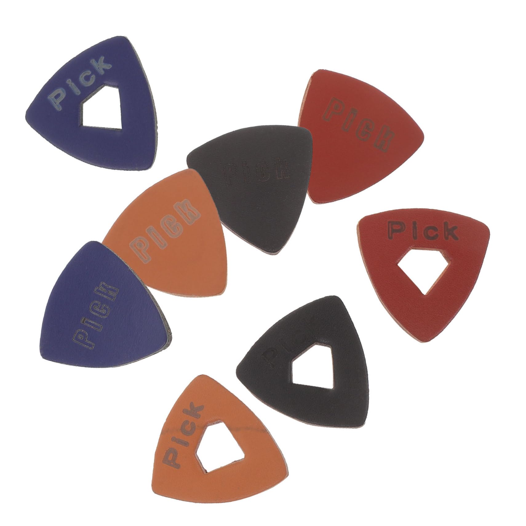 TOYANDONA 40piezas Puas De Guitarra De Reutilizables Accesorios Para Guitarra y Ukelele y Eléctrica Diseño De Colores Atractivos