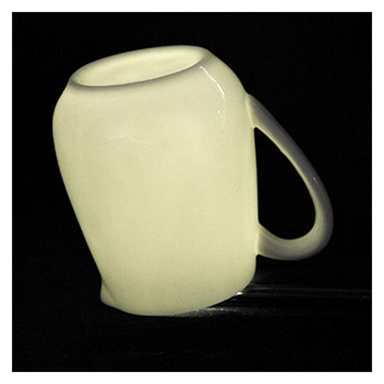 NOVSKI Jarra De Espuma De Leche, Juego De Café De Crema De Cerámica Blanca Pura Clásica, Juego De Crema De Azúcar Y Crema Jarra De Servir En Forma De Campana, Jarra De Leche con Asa-350ml