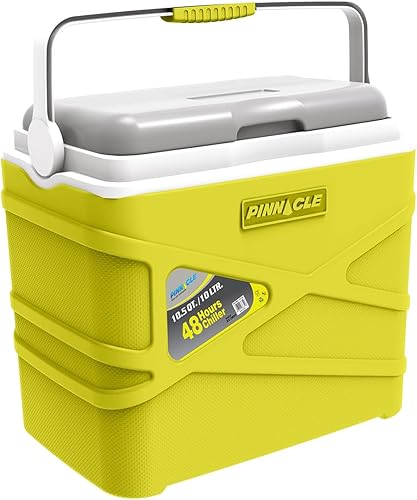 Pinnacle Lonchera térmica térmica de 10 litros  Enfriador duro portátil para campamentopicnic  Coolbox se mantiene fresco durante 48 horas. con