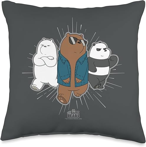 We Bare Bears - Almohada para abrigo, 16.0 x 16.0in, multicolor
