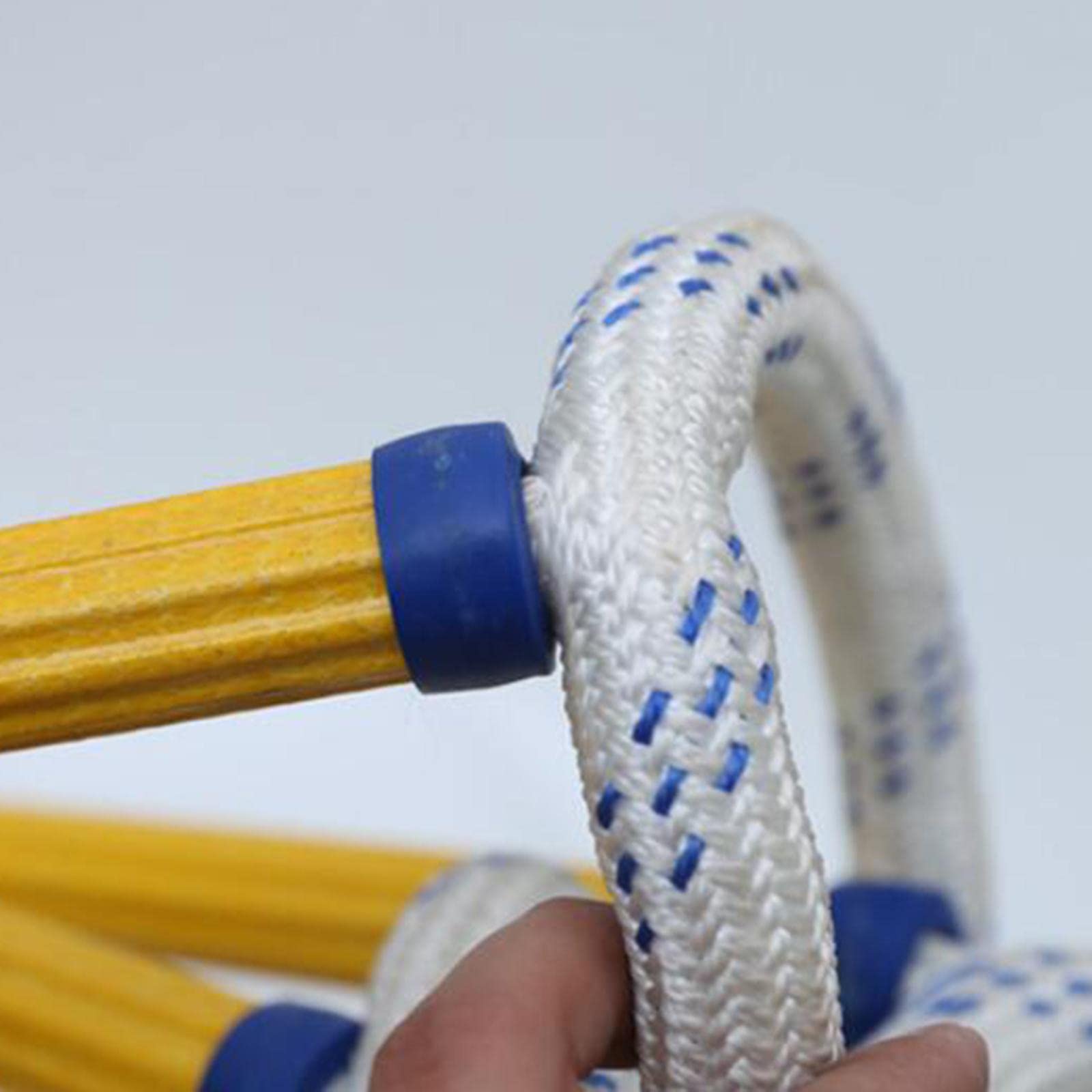 Escalera de Emergencia Portátil y Fuerte Cuerda de Nylon Resistente a Temperaturas Fácil Instalación y Reutilización Adecuada para Niños