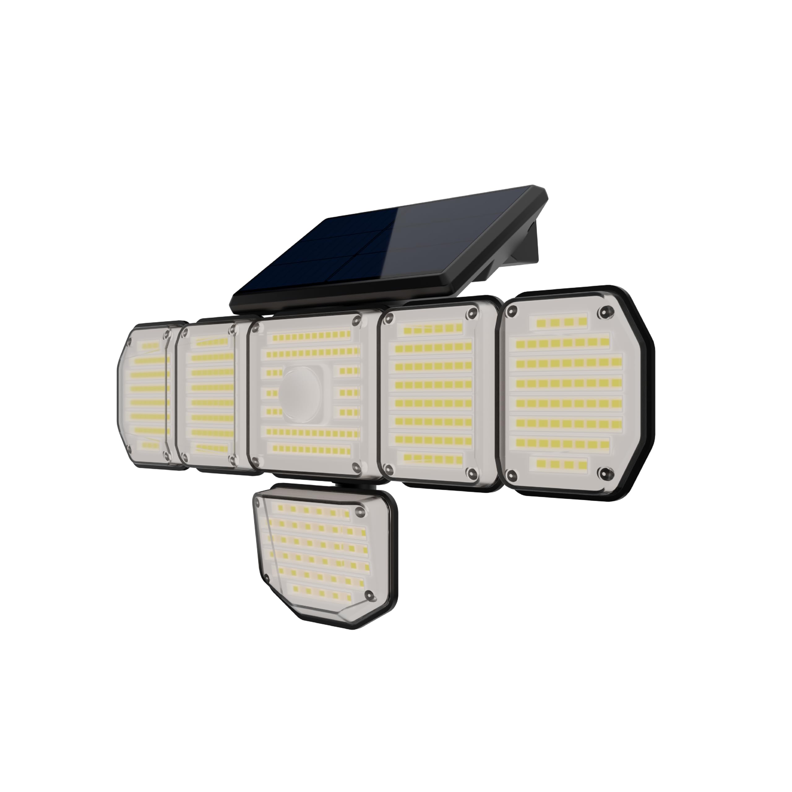 dylect Dylect® Eco Solar Security Light Outdoor for 12Hr Runtime, 6 x Movable Panel, Ultra Bright with Advanced Motion Sensor, IP64 Waterproof, Solar Light for Parking, Garden, Shop, Home (Warm + Cool White)-picture-18