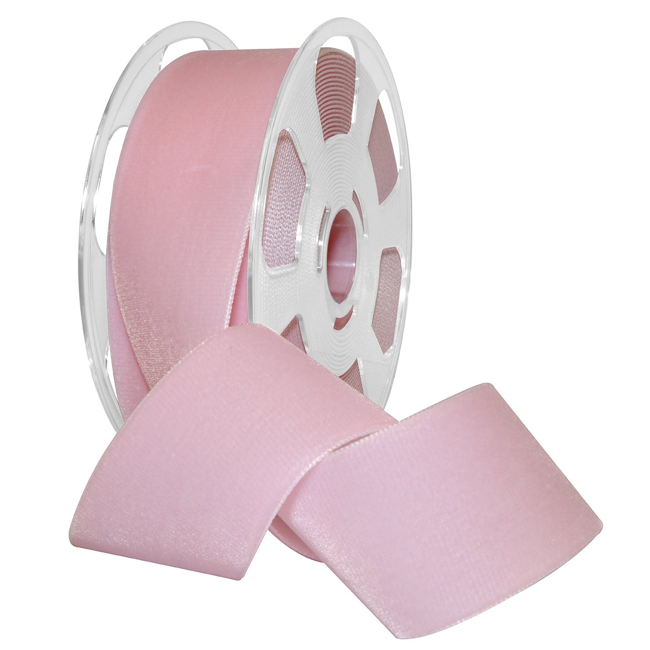 Ruban en velours rose anti effilochage de 11m pour nœuds parfaits durables