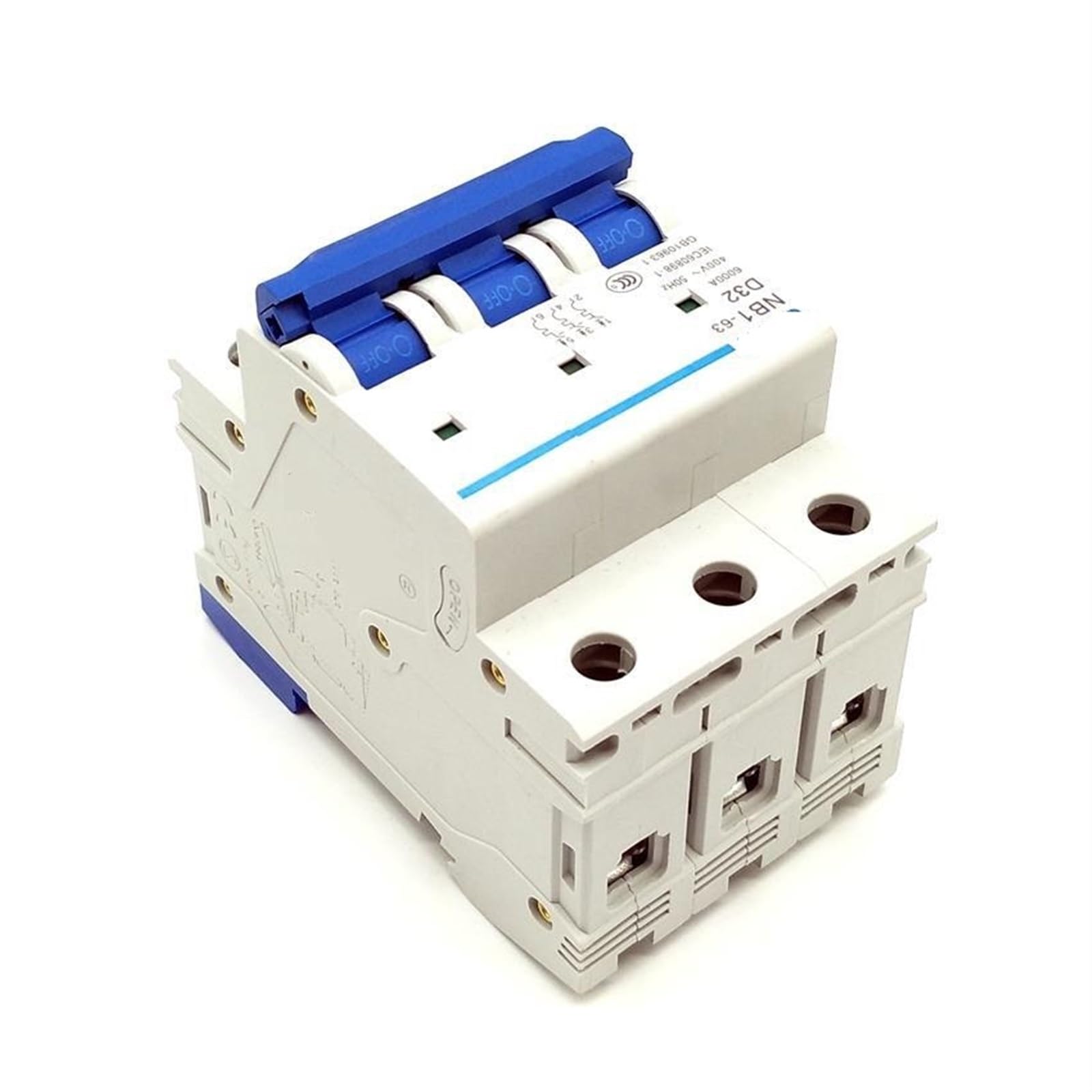 NB1-63 3P wyłącznik automatyczny NB1-63 mini wyłącznik 3 bieguny 6KA 1 sztuka (C10A)