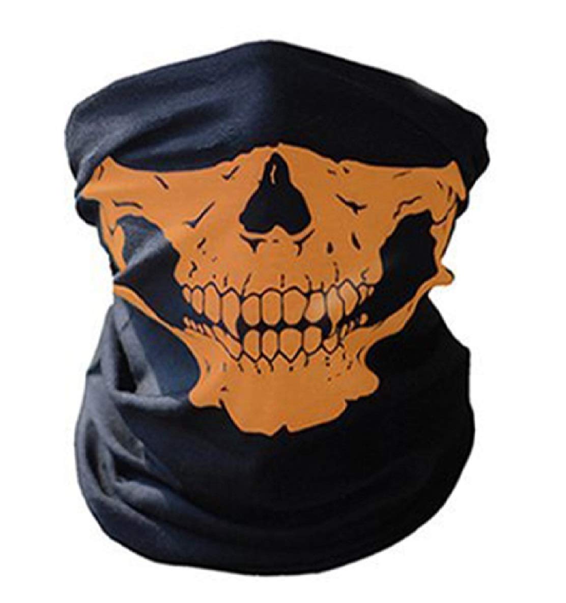 JontyPolyester Reusable Mask (Orange, Without Valve, Pack of 1) for Kids