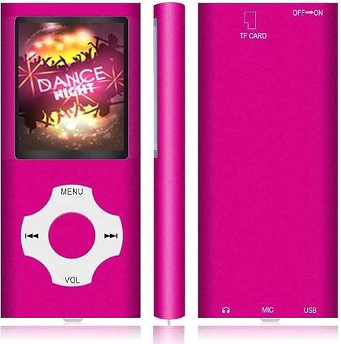 Miniatura 2 de Reproductor de MP3, reproductor de música con tarjeta micro SD de 32 GB, altavoz integradofotoreproducción de videoradio FMgrabadora de vozlector de