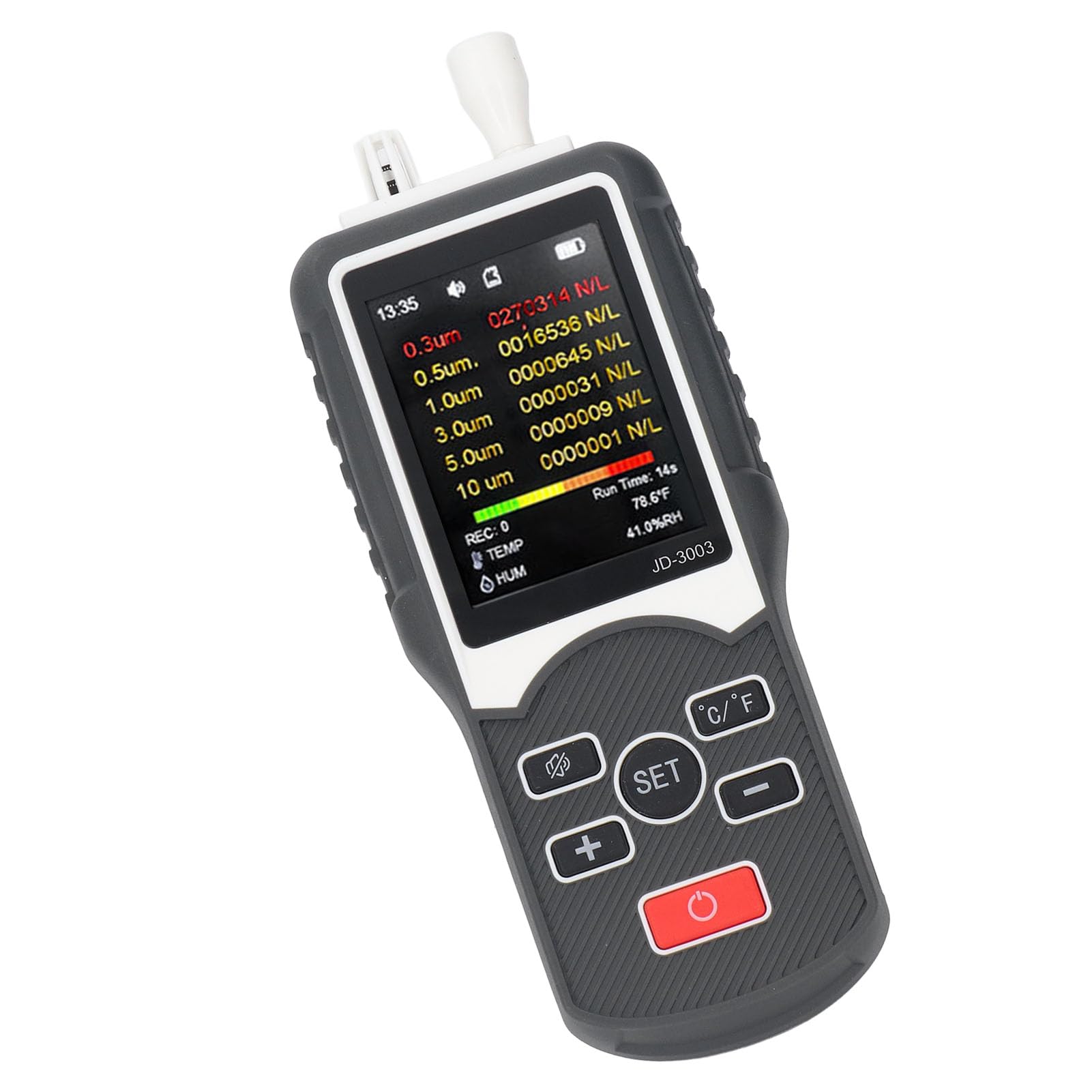 RiToEasysports Luftqualitätsmonitor, Tragbarer Partikelzähler, Detektor, Tester für Biochemikalien und Feinchemikalien