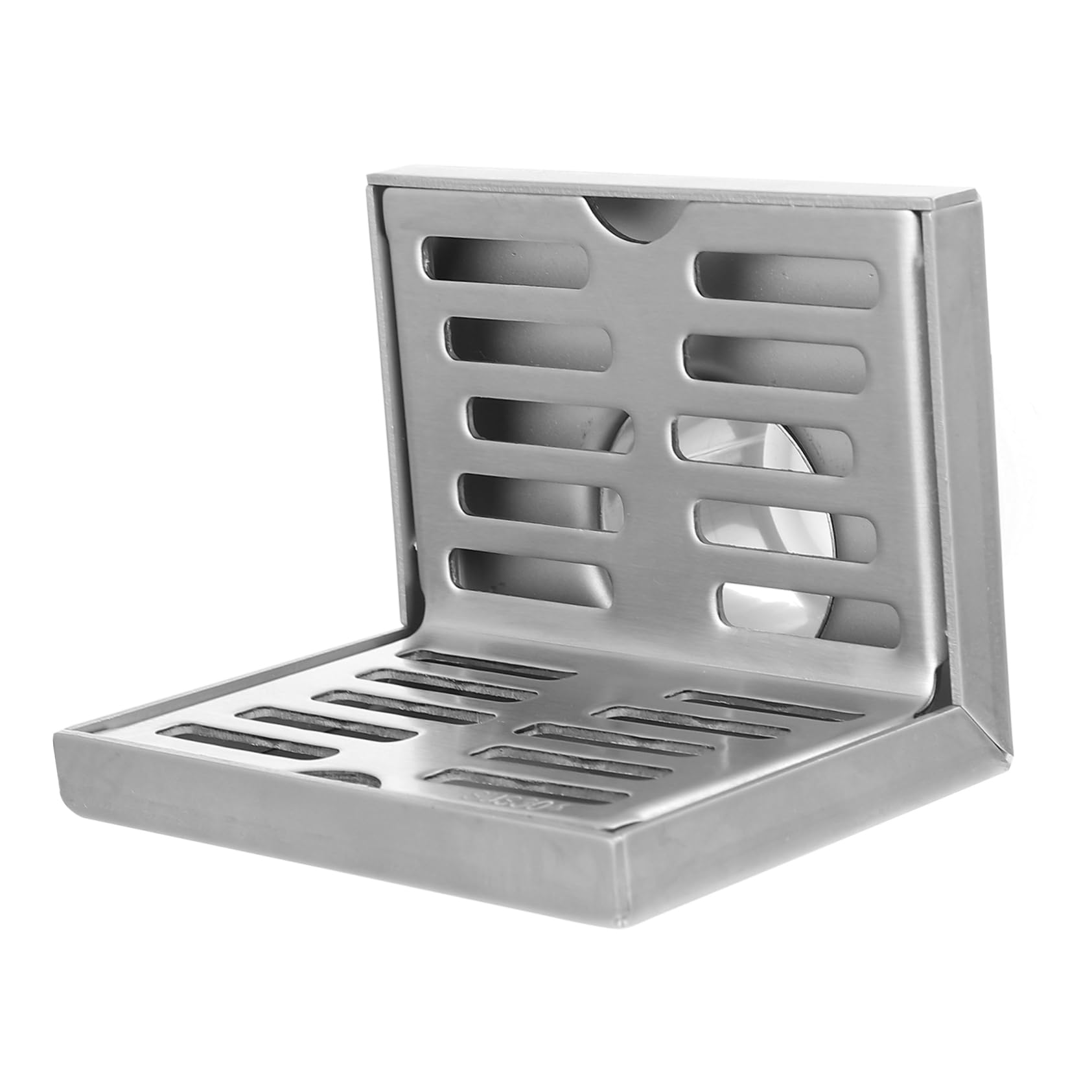 NUOBESTY 5 Piezas 304 Drenaje de Piso de Acero Inoxidable Drenaje de Piso de alcantarillado desperdiciar baño Drenaje de Piso Lateral de Pared Cubierta de Drenaje de Acero Inoxidable Plata