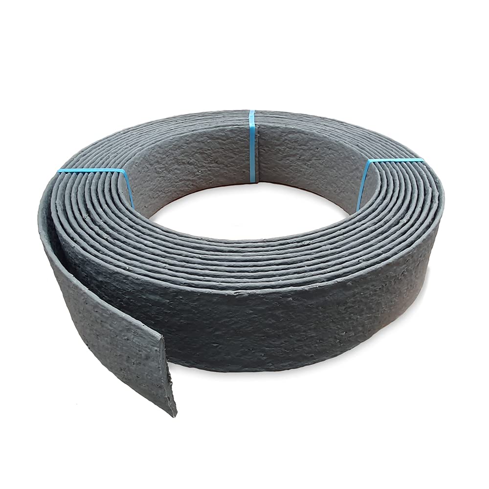 RecoEdge 20m Plastic Garden Lawn Edging Roll - Grey
