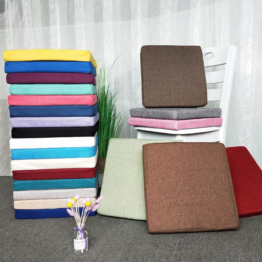 2 cojines cuadrados acolchados de 50 x 50 cm, para comedor, jardín y sillones, cómodos cojines de asiento elevador para uso en interiores y exteriores, diseño A-11, 5 cm de grosor