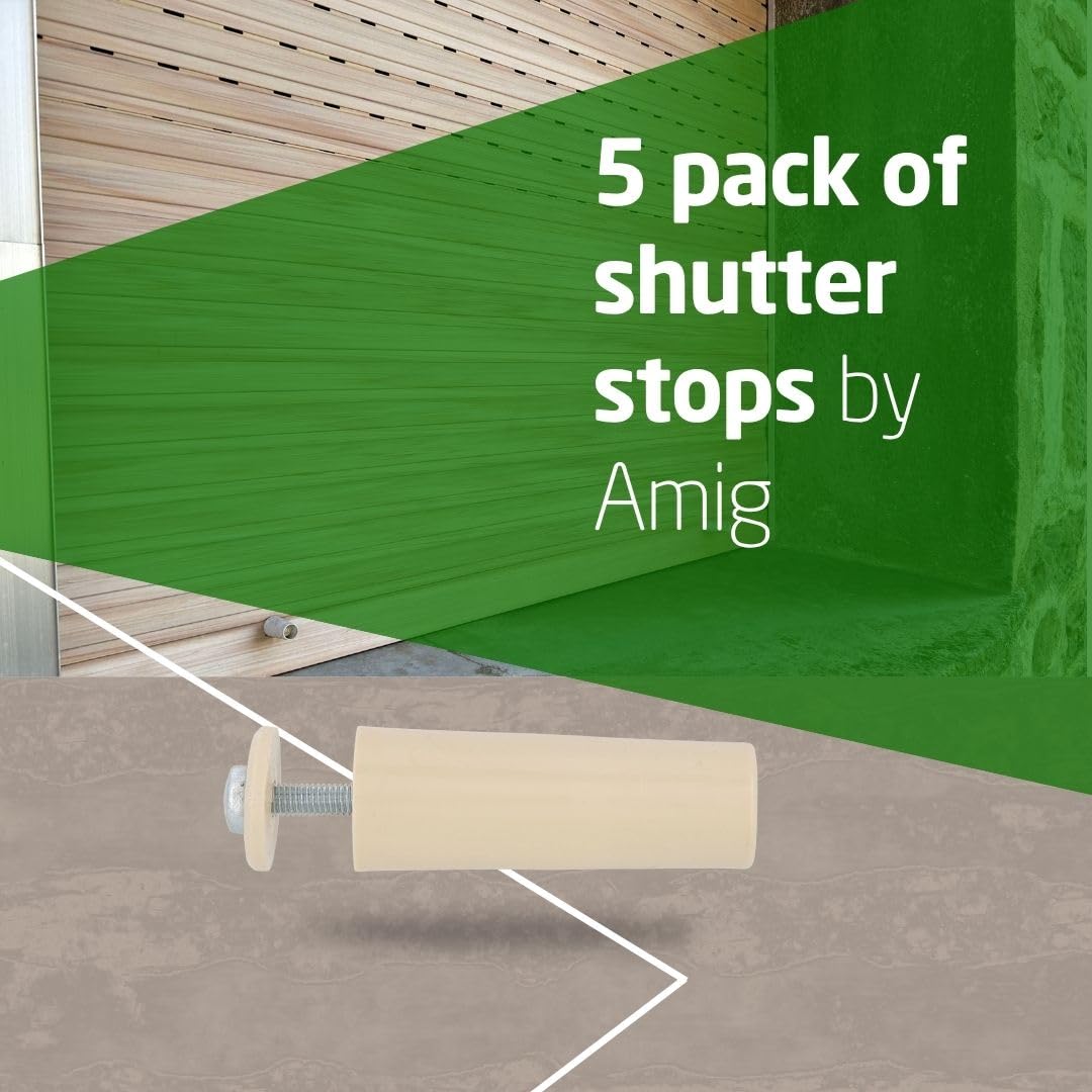 Amig - Pack of 10 Roller Shutter Stoppers, Ivory, 40 MM - Image 2