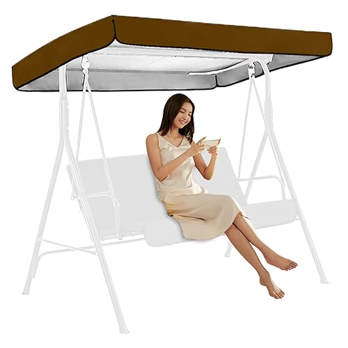 Swing Canopy Replacement 75x47 Inch Waterproof Sunproof Outdoor Swing Cover