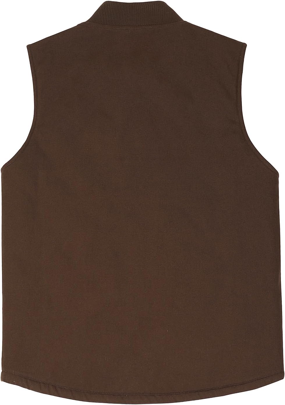 Men's Arctic Quilted Lined Duck Vest Washed Full Zip Up Utility Rugged Canvas Work Vest Jacket - Image 3