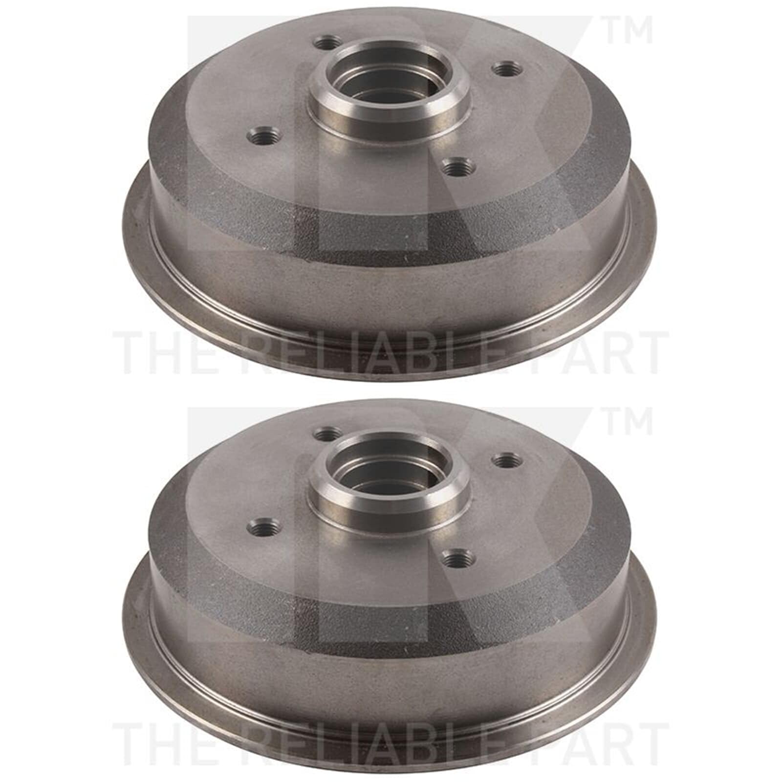 2x NK Ø 180mm Bremstrommeln hinten | 2x 252510 passend für Escort Fiesta Fusion Orion |