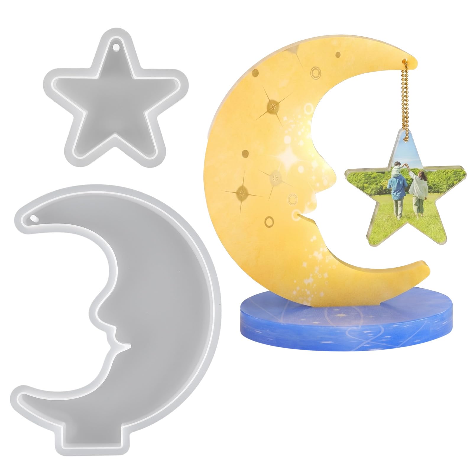 Mond & Stern Silikonformen Set – Mondform mit Gesichtsmotiv