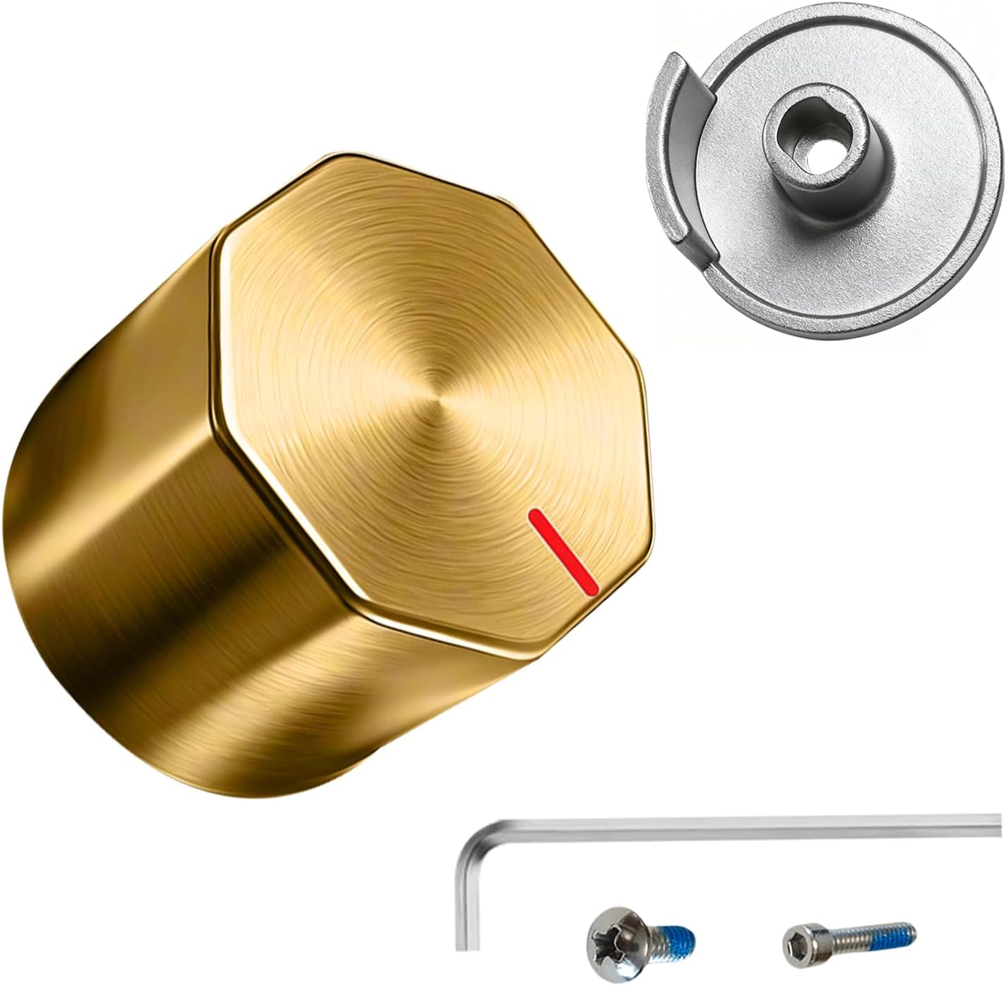 Replacement for Moen Tub/Shower Lever Handle, Compatible with Moen Shower Handle and for 1222 Cartridge,Single Handle Faucets for Adjust Water Volume and Temperature,All Metal Knob Gold