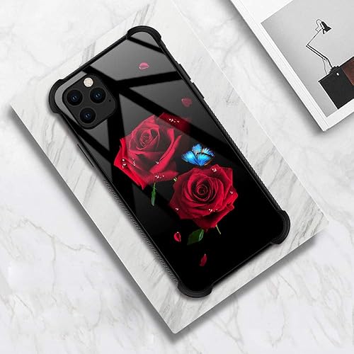 Miniatura 5 de TnXee - Funda compatible con iPhone 12 Mini, diseño de mariposa en el espacio, compatible con funda para iPhone 12 Mini, para niñas y mujeres, a