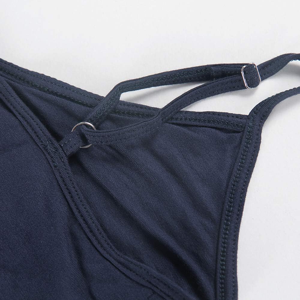 PRIMODA Women's Summer Casual Sleeveless V Neck Adjustable Spaghetti Strap Maxi Long Dress - Image 5