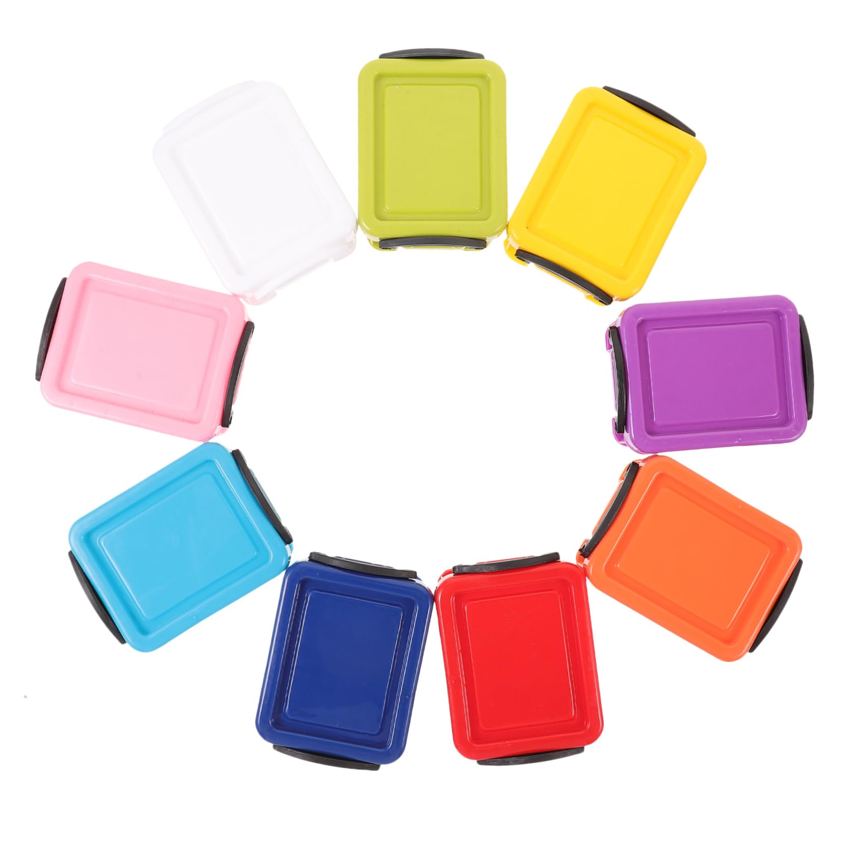 OHPHCALL Compact Mini Storage Box with Lid Perfect for Jewelry Beads Buttons Desktop Organizers Lockable