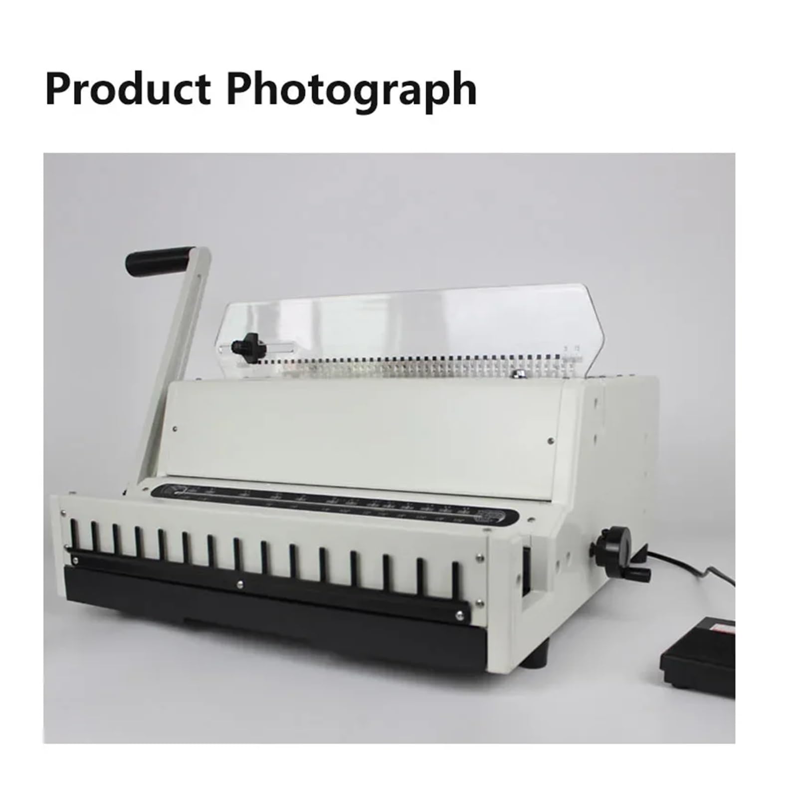 Perforatrice-relieuse Machine électrique de perforation et de reliure d'anneaux en fer Machine de reliure de calendriers de bureau Machine de poinçonnage à couteau à tirage complet Économie de main-d'
