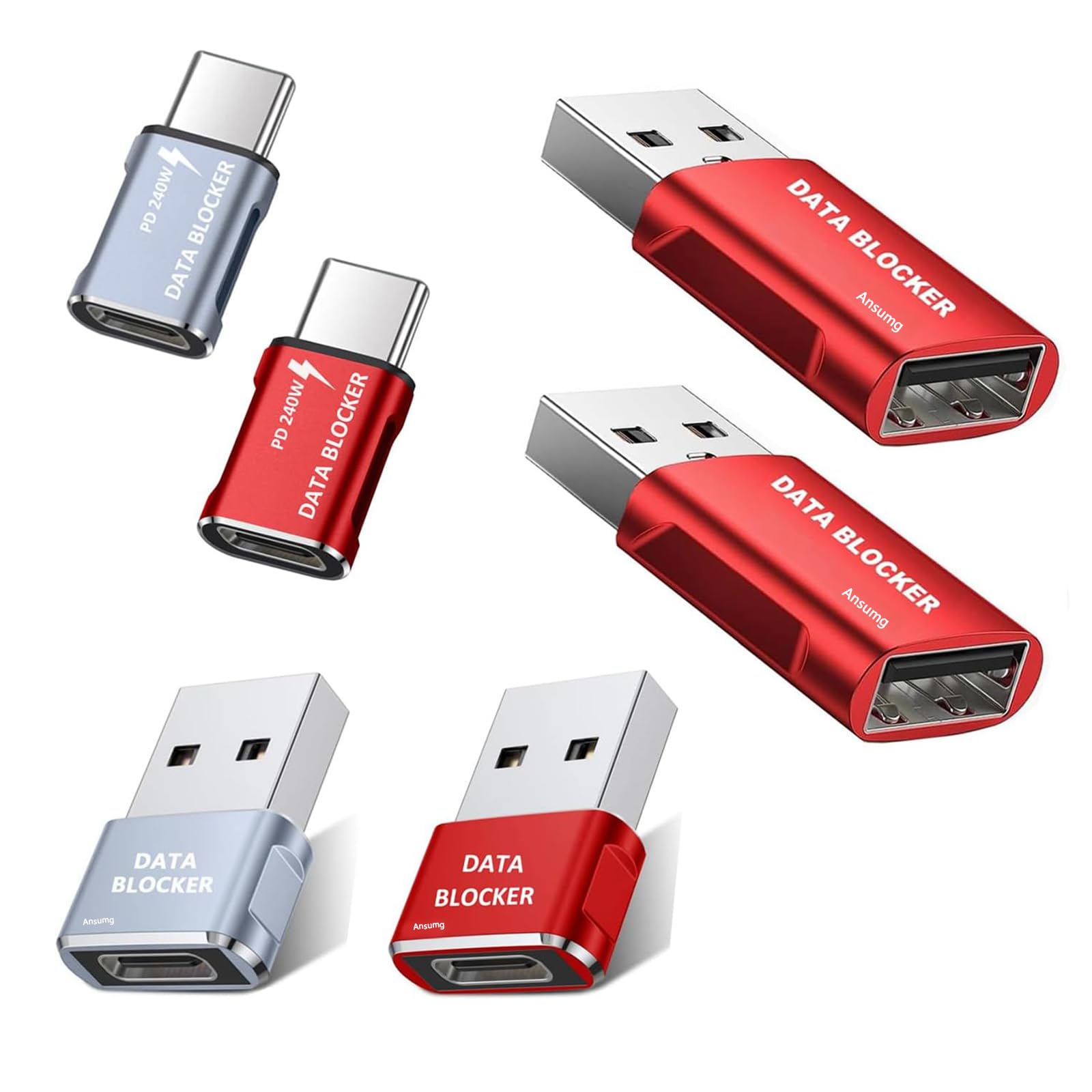 Data Blocker, USB C Data Blocker for iPhone 15 16 & Any USB C Mobile Phone Charging, Protect Against Juice Jacking, Hack Proof 100% Guaranteed, USB