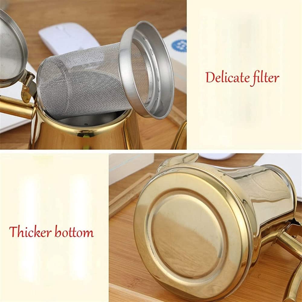 Teiera Yisenda 1,5L - Acciaio Inox, Per Caffè E Tè, Design Elegante Per Casa E Ristorante - Foto 6