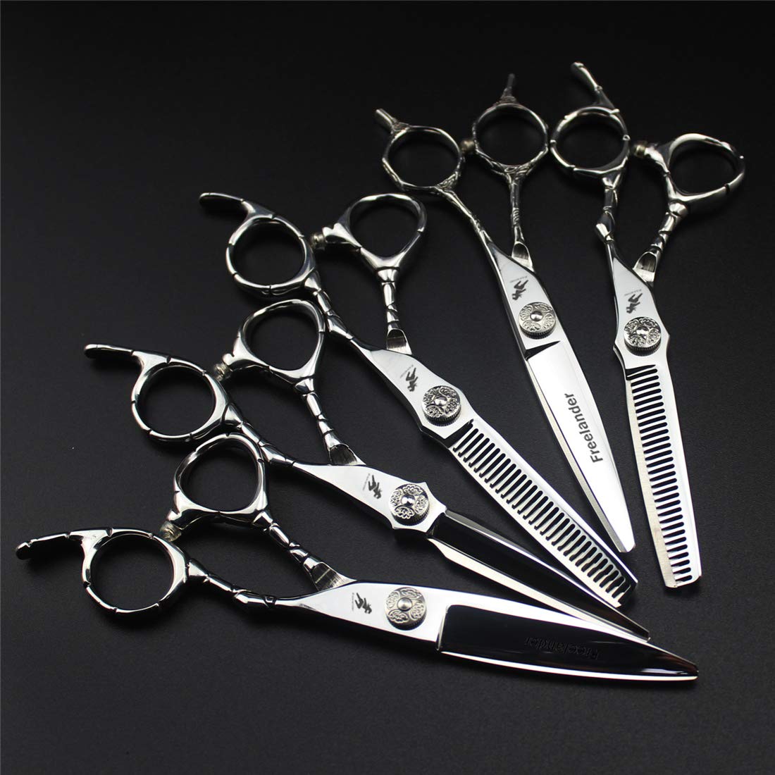 Kit De Ciseaux De Coiffure, Kit De Cisailles De Coupe De Cheveux Professionnels pour, Ciseaux De Cheveux Professionnels Et Barbiers Ou Usage Domestique, Lumière Et Nette
