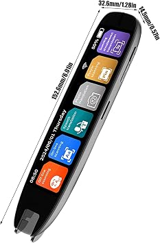 Reading Pen,Translator Scan Reader Pen for Dyslexia - Touch Screen Electronic Dictionaries Text to Speech Reading Tools Scanner for Kids Learners Students