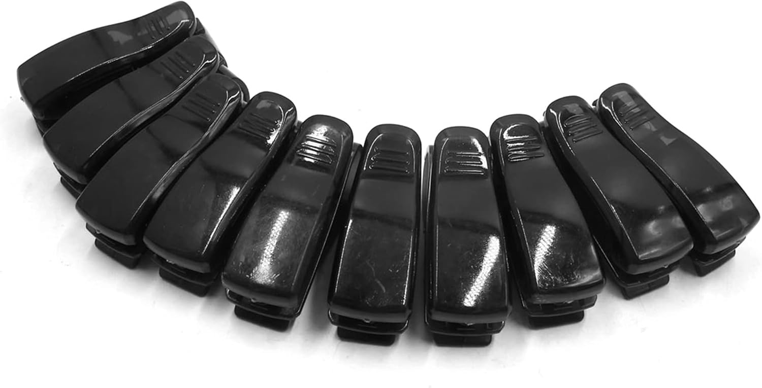 uxcell 10Pcs Black Plastic Car Auto Sun Visor Sunglasses