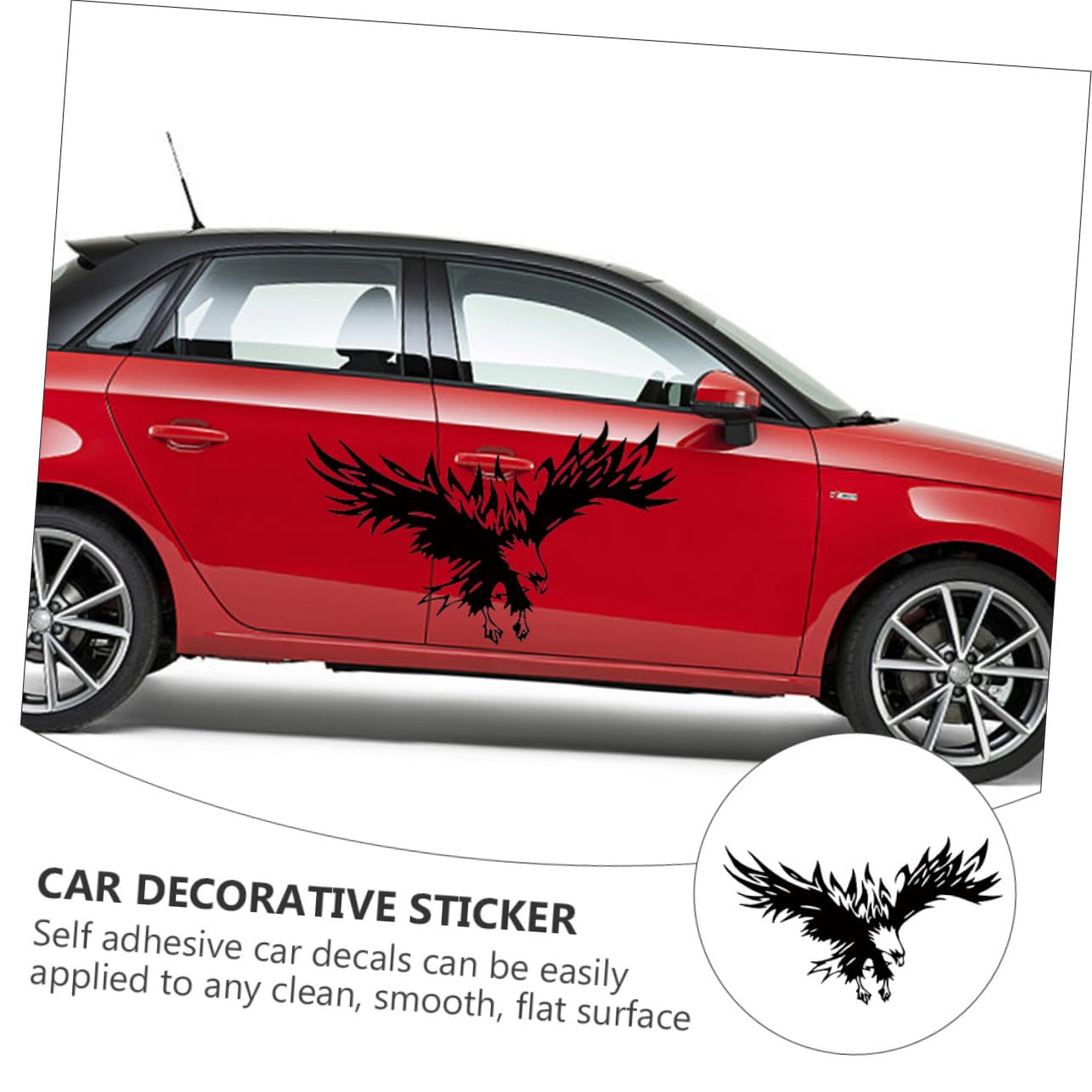 iplusmile 3pezzi Shape Car Decal Per Decorazione Auto Adesivo Creativo Per Tuning Auto Facile Da Applicare e Adatto Tutti Veicoli Nero