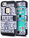 iPhone 5C Case,iPhone 5C Elephant case,TOPSKY(TM) Thailand Elephant Tribe Pattern 3 Layer Heavy Duty High Impact Hybrid Case For iPhone 5C,with Screen Protector and Stylus,(5CKKDX,Black)