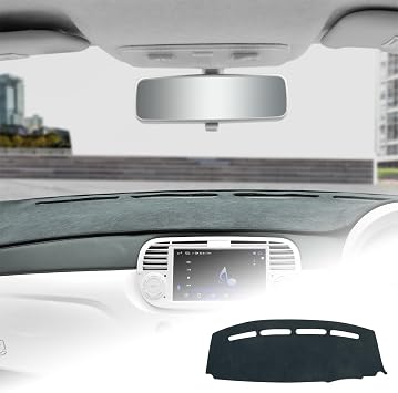 for Fiat 500 2008-2023 Dash Board Protecter Cover Dashboard Mat Pad Flannel Carpet Interior Auto Accessories