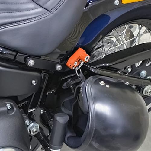Miniatura 9 de GUAIMI Cerradura de casco de motocicleta antirrobo para casco Harley Breakout (FXBR) 2018-2022 Street Bob (FXBB) 2018-2022 - Negro
