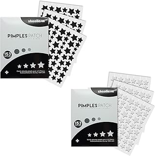 306 parches de espinillas transparentes negra...