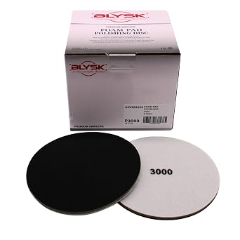 Premium Foam Polishing Disc 6 Inch, 15 Pack 3000 Grit