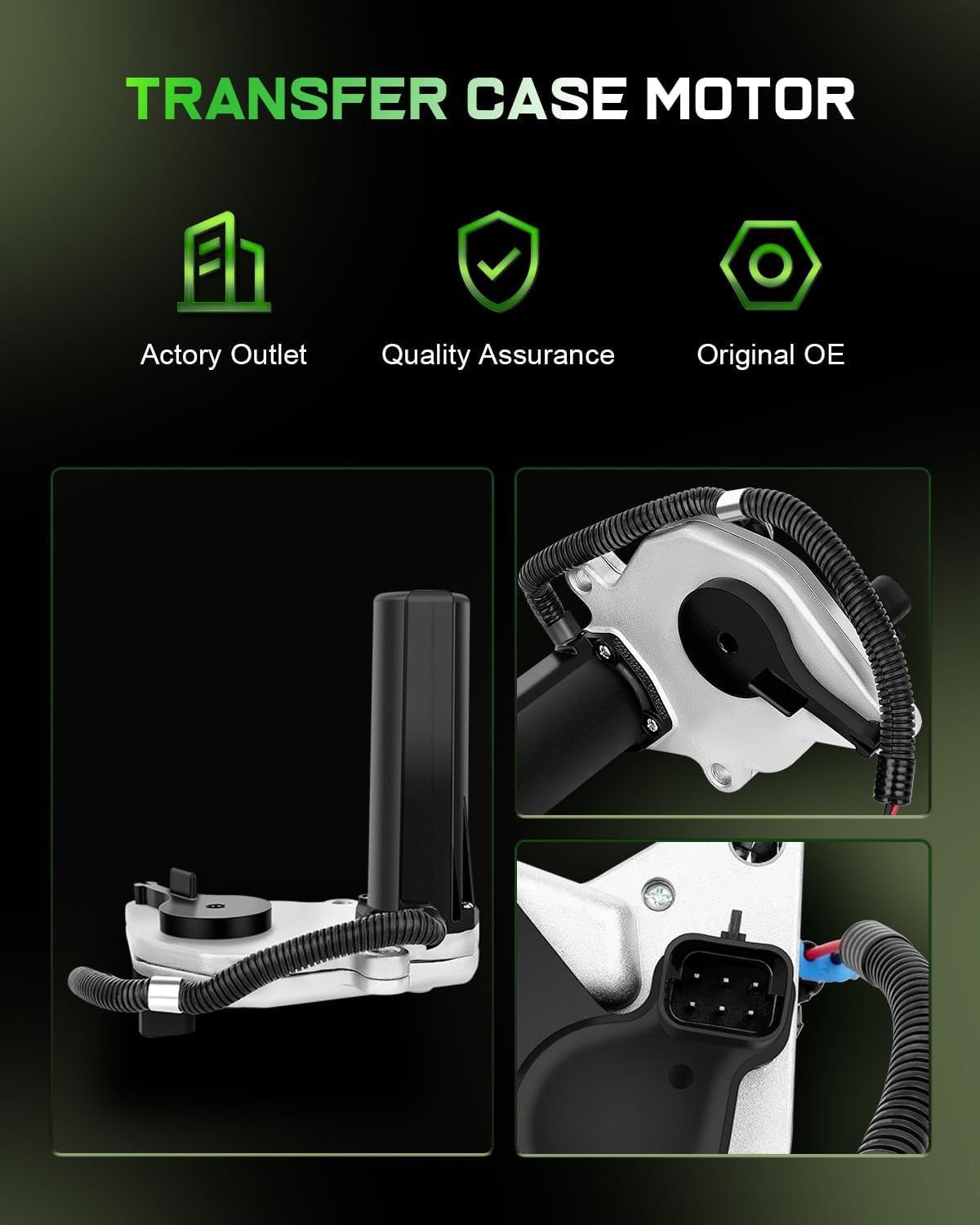 SCITOO Transfer Case Shift Motor,2001-2002 for Chevrolet Silverado 2500 2001-2002 for Chevrolet Silverado 2500 HD 2001-2002 for Chevrolet Silverado 3500 2001-2002 for GMC Sierra 2500 HD 600-907