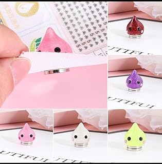 حامل غطاء مغناطيسي للرسم الماسي بتصميم لطيف على شكل قطرة، ألوان عشوائية