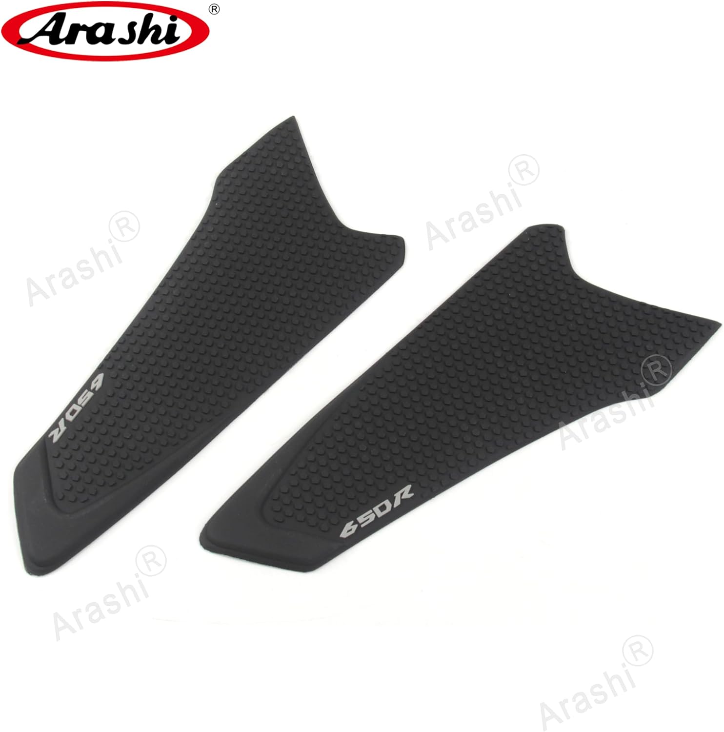 Arashi Black Gas Fuel Tank Side Pads Protector Knee Grip Traction for Honda CB650R CBR650R 2019-2023