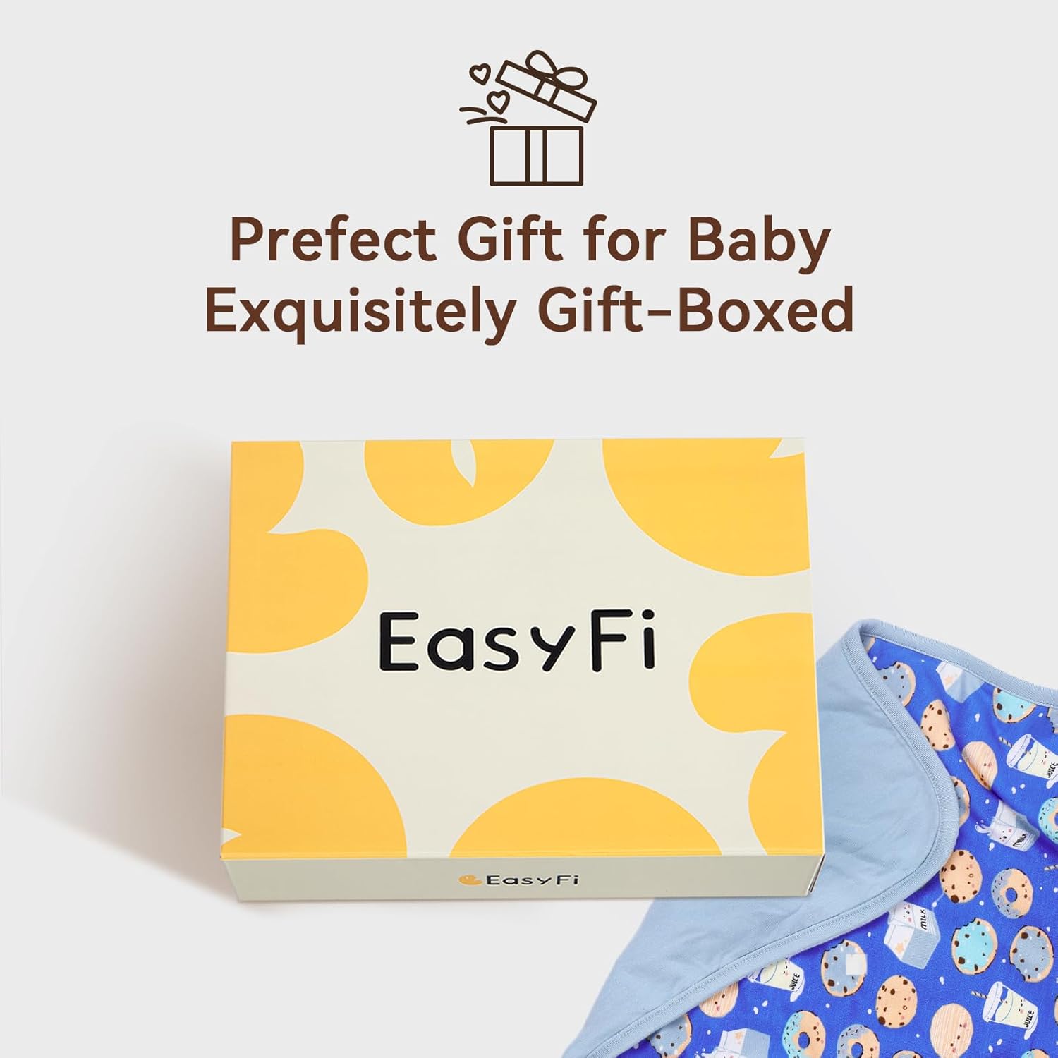 Supersoft Baby Blankets for Girls Boys, Rayon Made from Bamboo Baby Quilt - Breathable & Hypoallergenic Blanket for Bedding Crib Stroller 30"x40" (Blue Dessert)