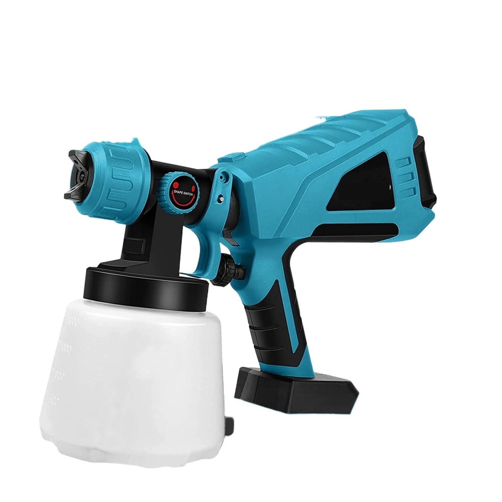 Pistolet natryskowy, 18V 1500W elektryczny bezprzewodowy pistolet natryskowy o dużej mocy pistolet do malowania mebli meble samochodowe powłoka stalowa aerograf do akumulatora 18V
