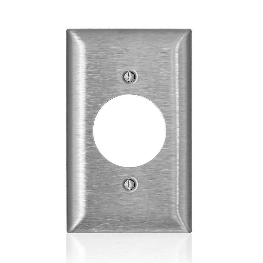 LevitonSS721-40 C-Series 1-Gang Single 1.6-inch Diameter Opening, Type 302/304 Stainless Steel