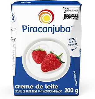 Piracanjuba Creme de leite Table Cream 200g / 7.5 oz (pack 4)