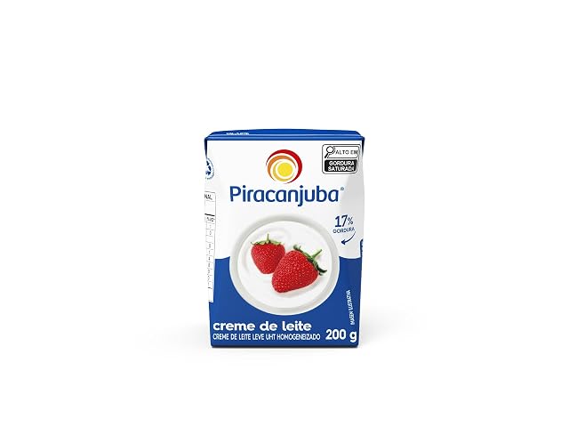 Piracanjuba Creme de leite Table Cream 200g 7 5 oz pack 4