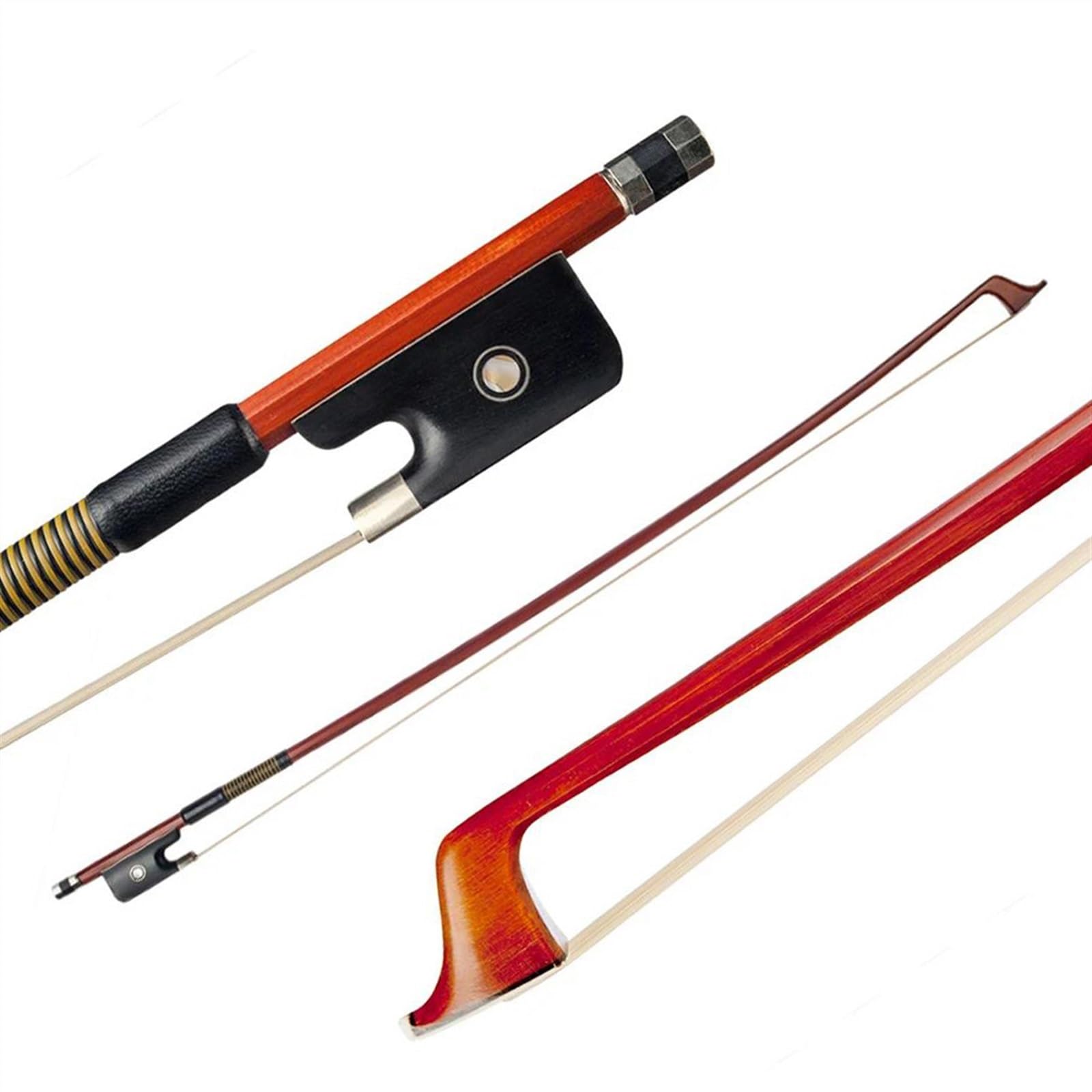 Geigenbogen Klassischer 4/4-Geigenbogen Aus Brasilholz Leicht Richtige Balance Bogenhaare Aus Rosshaar Ebnoy Für 15/16 Zoll Viola